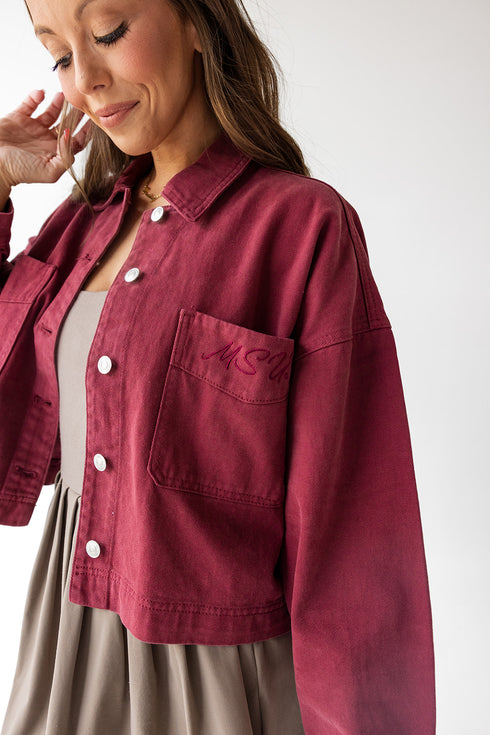 Mississippi State Sanders Embroidery Canvas Twill Jacket