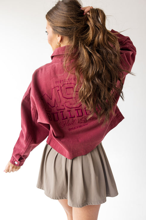 Mississippi State Sanders Embroidery Canvas Twill Jacket