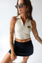 Iowa Logo Patch Polo Crop Tank
