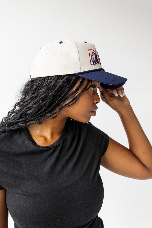 Ole Miss Gerald Script 5 Panel Canvas Baseball Hat