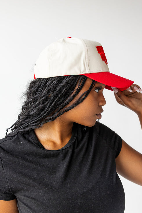 Nebraska Gaines Swash 5 Panel Canvas Baseball Hat