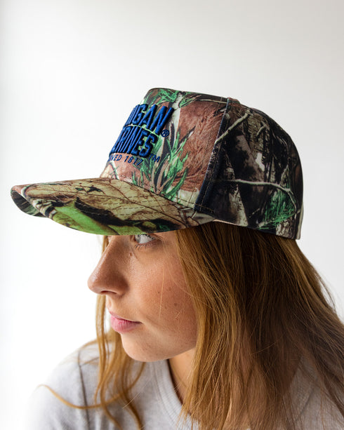 Michigan Brando Camo 5 Panel Canvas Baseball Hat