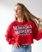Nebraska Dunn Dream Cropped Corded Crew