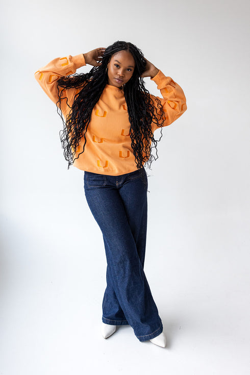 Miami Ritter Repeat Lantern Sleeve Crew