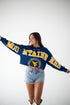 West Virginia Phipps Split Cropped Longsleeve