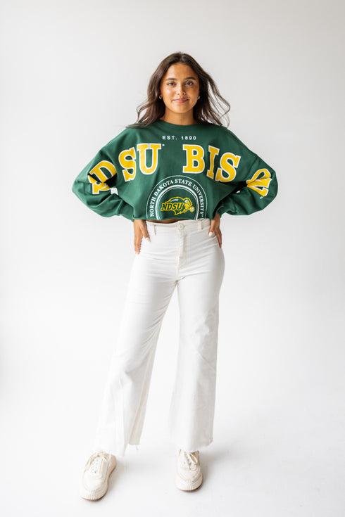NDSU Phipps Split Sleeve Cropped Longsleeve