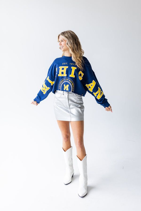 Michigan Phipps Split Cropped Longsleeve