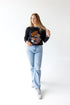 Oregon State Wicks Woven Striped Detail Sweater