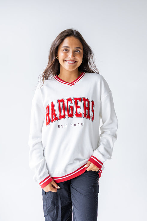 Wisconsin Allen Chenille Varsity V-neck