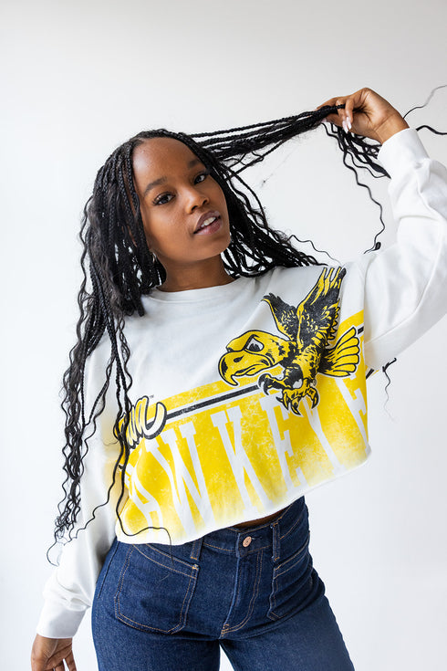 Iowa Conway Crop Cropped Longsleeve