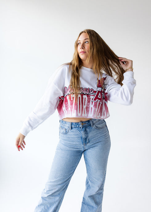 Arkansas Conway Crop Cropped Longsleeve