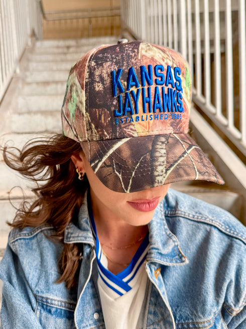 Kansas Brando Camo Canvas Trucker Hat