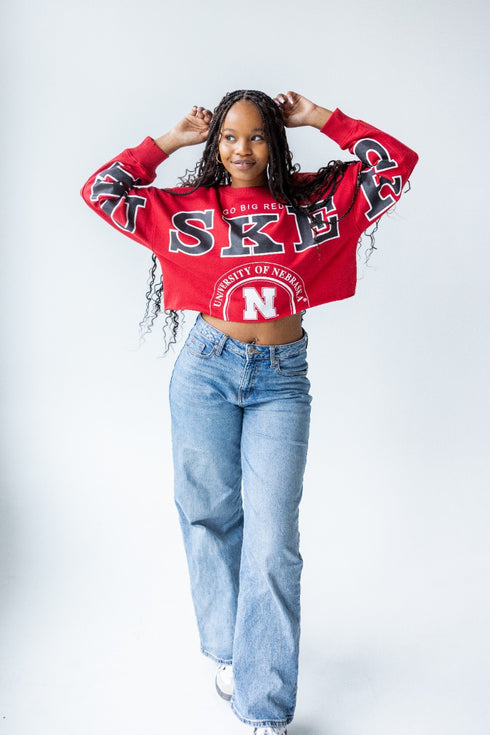 Nebraska Phipps Split Sleeve Cropped Longsleeve