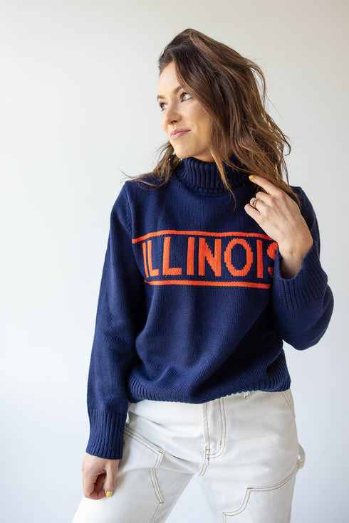 Illinois Railway Sweater Rolled Turtleneck