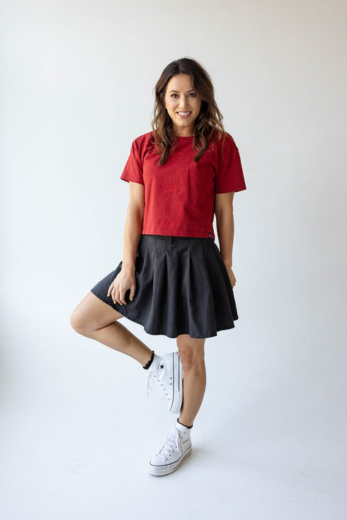 Arkansas Ritter Repeat Heavyweight Crop Tee