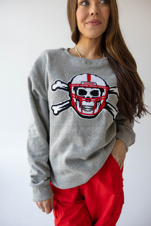 Nebraska Mascot Chenille Comfort Crewneck
