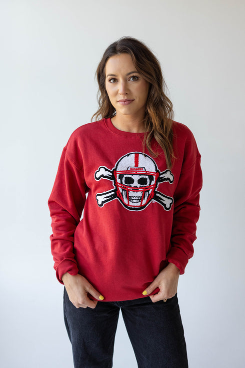 Nebraska Mascot Chenille Comfort Crewneck