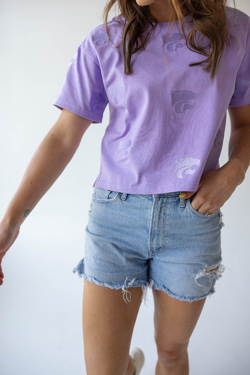 Kansas State Ritter Repeat Heavyweight Crop Tee