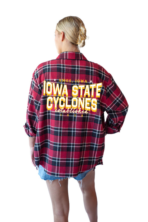 Iowa State Dunn Dream Oversized Plaid