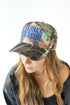 Kansas Brando Camo 5 Panel Canvas Baseball Hat