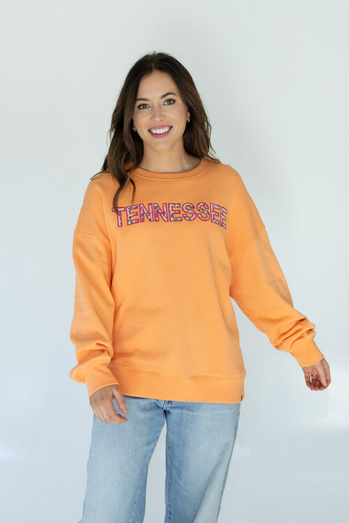 Tennessee Florence Stitch Lantern Sleeve Crew
