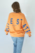 Boise State Barkley Split Lantern Sleeve Crew