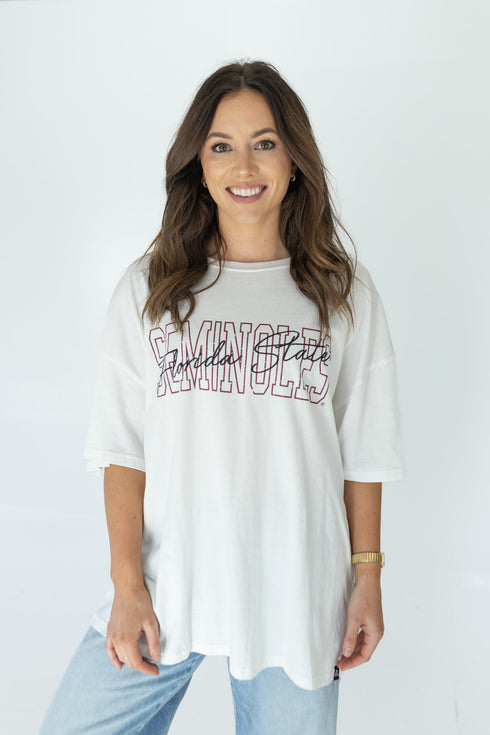 FSU Owens Outline Oversized Band Tee