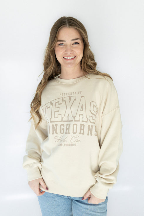 Texas Sanders Shadow Lantern Sleeve Crew