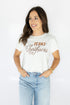 Texas Lasso Luxe Cropped Cuffed Tee