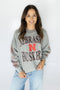 Nebraska Wynn Star Sleeve OS Fleece Crew
