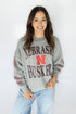 Nebraska Wynn Star Sleeve OS Fleece Crew
