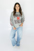 Nebraska Wynn Star Sleeve OS Fleece Crew