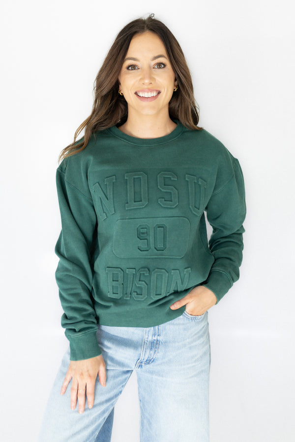 NDSU Vintage 81 Embossed Comfort Crew