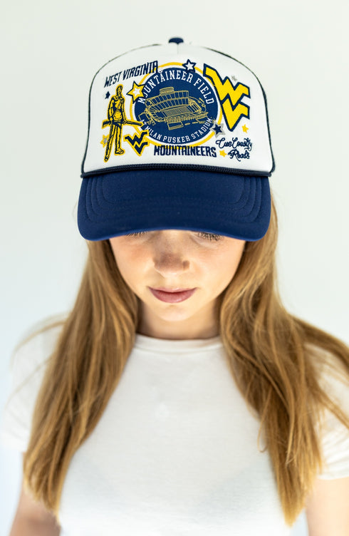 West Virginia Layer Patch Foam Trucker Hat