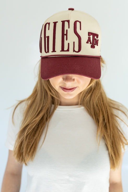 Texas A&M Saturday Stretch 5 Panel Canvas Baseball Hat