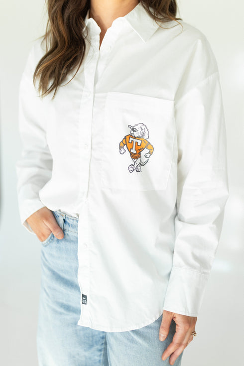 Tennessee Legacy Logo Lux Linen Button Up