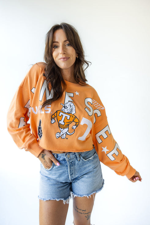 Tennessee Patched Up Cropped Longsleeve