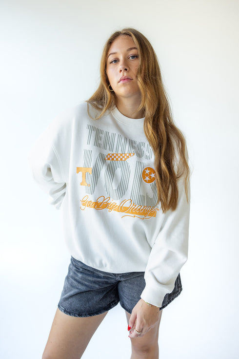 Tennessee Vinton Vertical OS Fleece Crew