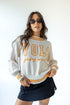 Tennessee Queen Oversized Striped Crew Sweater