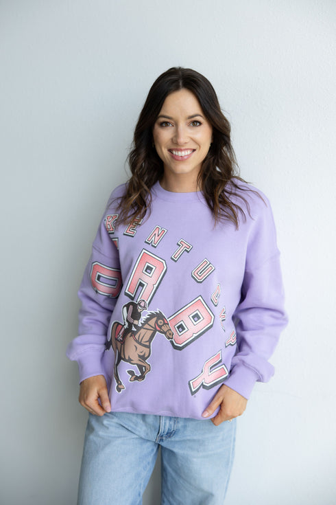 Kentucky Derby Bryant Bend Lantern Sleeve Crew
