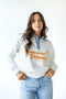 Tennessee Angel Script Screenprint Denim Collar Crew