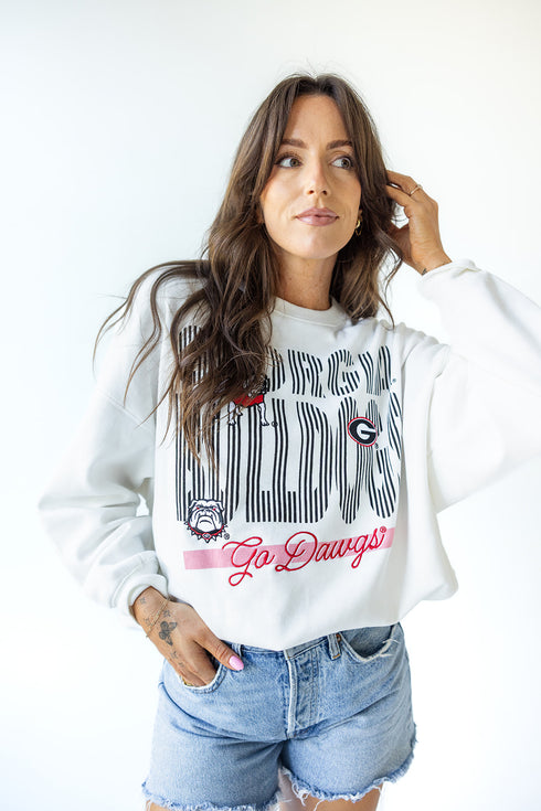 Georgia Vinton Vertical OS Fleece Crew