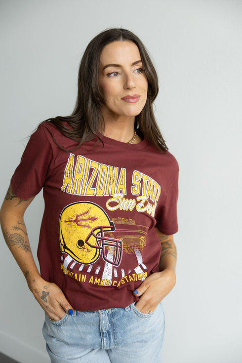 Arizona State Stadium Sketch Comfort T-Shirt