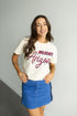 Arizona Lasso Luxe Heavyweight Crop Tee