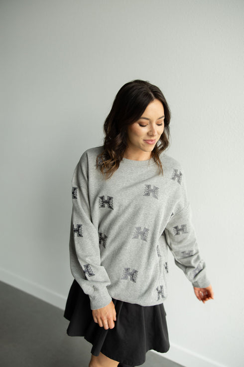 Hawaii Ritter Repeat Lantern Sleeve Crew