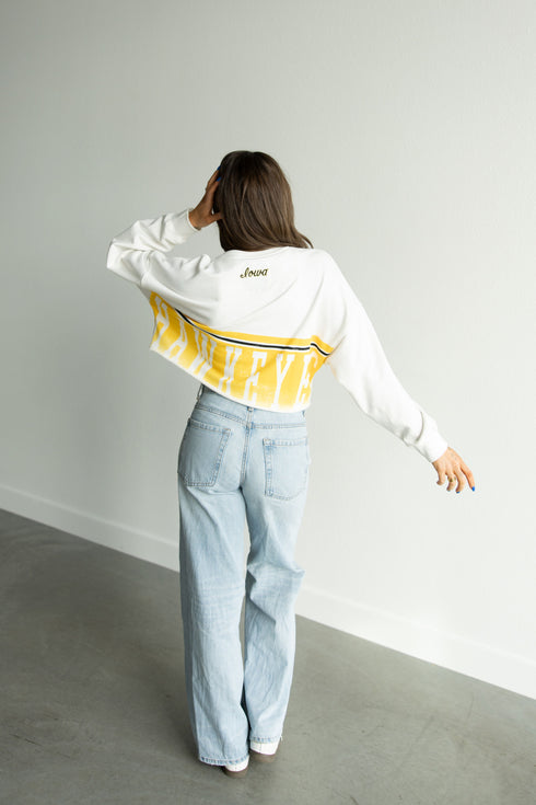 Iowa Conway Crop Cropped Longsleeve