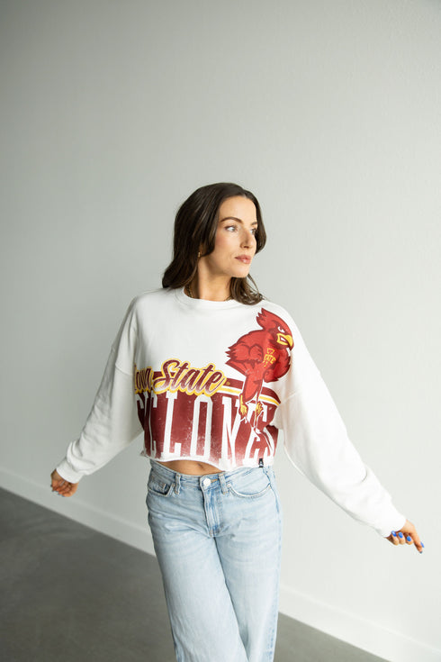 Iowa State Conway Crop Cropped Longsleeve