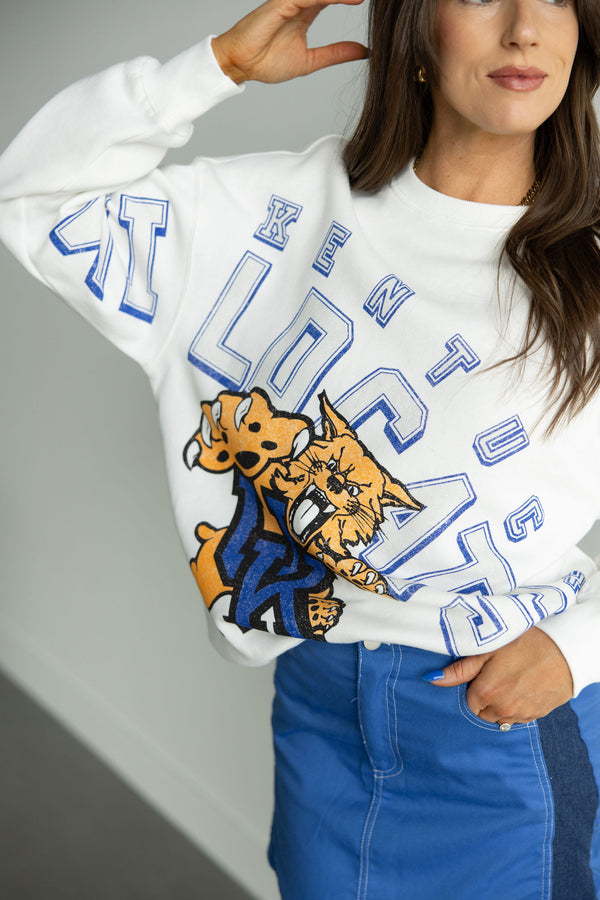 Kentucky Bryant Bend Lantern Sleeve Crew