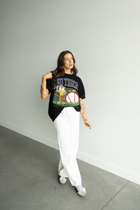 LSU Malone Multimedia Baseball OS Band Tee