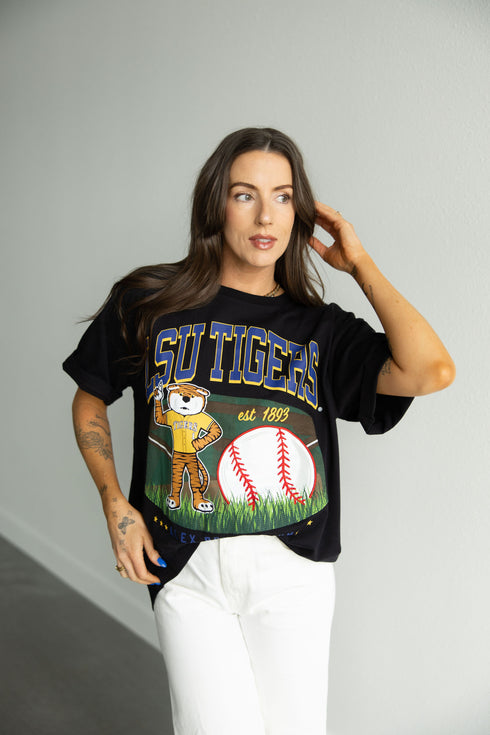 LSU Malone Multimedia Baseball OS Band Tee